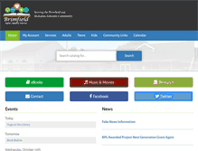 Tablet Screenshot of brimfieldlibrary.org